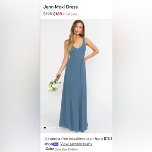 Show Me Your Mumu Jenn Maxi Dress - Slate Blue